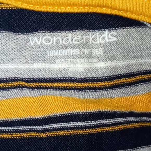 Wonderkids Layered-Look Stripe Polo Bodysuit - Picture 2 of 11